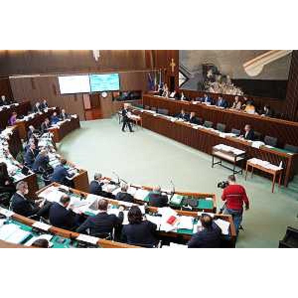 L'Aula durante i lavori - L'Aula durante i lavori