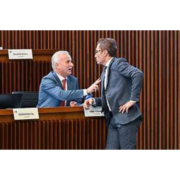 Giuseppe Sibau (PrFvg/Ar) e Stefano Mazzolini (Lega) - Giuseppe Sibau (PrFvg/Ar) e Stefano Mazzolini (Lega)