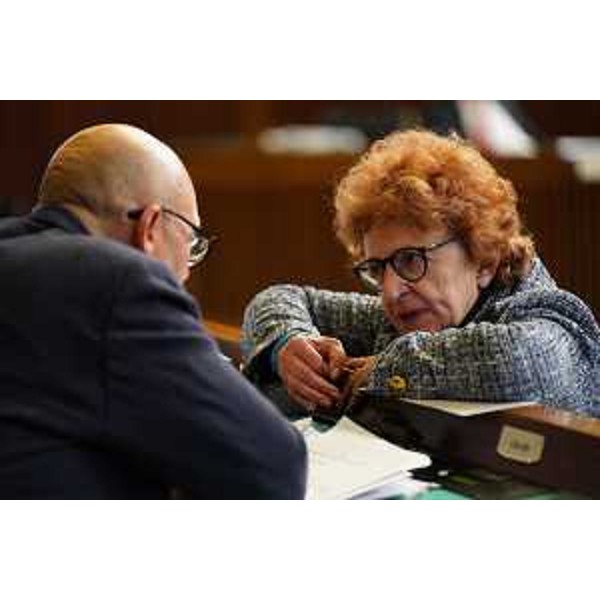 L'assessore Fvg a Sport e Cultura, Tiziana Gibelli, con il collega di Giunta, Sebastiano Callari - L'assessore Fvg a Sport e Cultura, Tiziana Gibelli, con il collega di Giunta, Sebastiano Callari