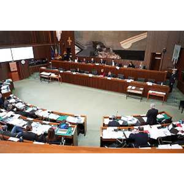 L'aula durante i lavori - L'aula durante i lavori