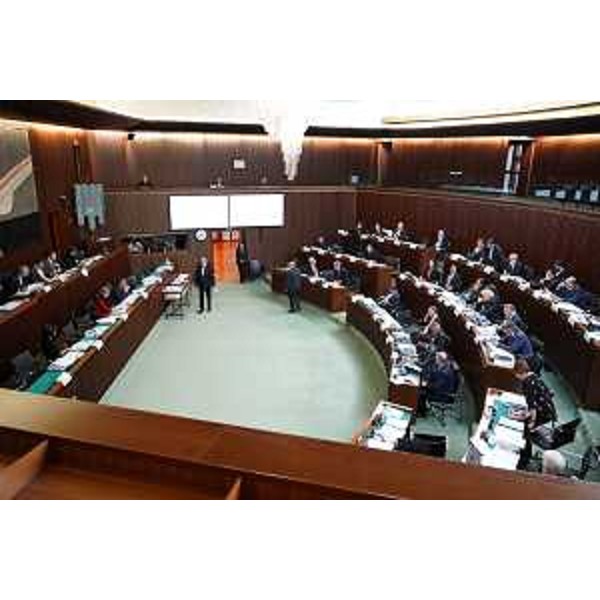 L'Aula durante i lavori - L'Aula durante i lavori