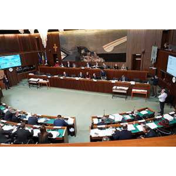 L'Aula durante i lavori - L'Aula durante i lavori