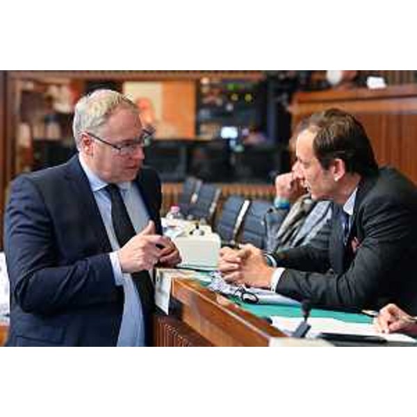 Mauro Bordin (Lega), insieme al governatore Massimiliano Fedriga - Mauro Bordin (Lega), insieme al governatore Massimiliano Fedriga