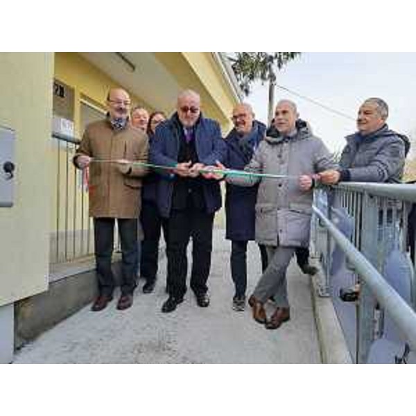 L'assessore regionale Sebastiano Callari al taglio del nastro assieme alle altre autorità - L'assessore regionale Sebastiano Callari al taglio del nastro assieme alle altre autorità