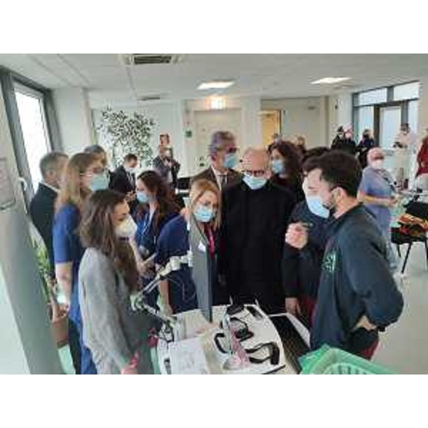 Il vicegovernatore del Friuli Venezia Giulia con delega alla Salute Riccardo Riccardi, intervenuto al padiglione 15 dell'ospedale Santa Maria della Misericordia di Udine in occasione della presentazione degli esiti del progetto "Un Natale da donare alla comunità, grazie Despar" - Il vicegovernatore del Friuli Venezia Giulia con delega alla Salute Riccardo Riccardi, intervenuto al padiglione 15 dell'ospedale Santa Maria della Misericordia di Udine in occasione della presentazione degli esiti del progetto "Un Natale da donare alla comunità, grazie Despar"