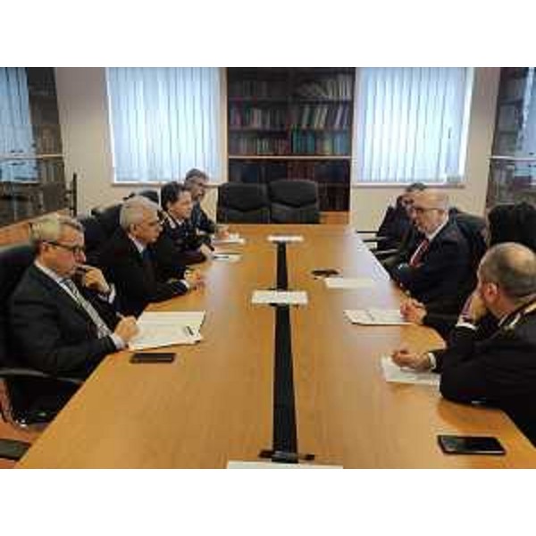 Una fase dei lavori del Comitato provinciale per l'ordine e la sicurezza svoltosi oggi a Pordenone alla presenza del Vicegovernatore della Regione Riccardo Riccardi - Una fase dei lavori del Comitato provinciale per l'ordine e la sicurezza svoltosi oggi a Pordenone alla presenza del Vicegovernatore della Regione Riccardo Riccardi