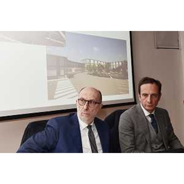 Il governatore Fedriga e il vice Riccardi durante l'incontro - Il governatore Fedriga e il vice Riccardi durante l'incontro