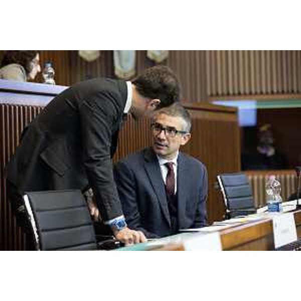 Il governatore Fvg, Massimiliano Fedriga, e l'assessore regionale alle Autonomie locali, Pierpaolo Roberti - Il governatore Fvg, Massimiliano Fedriga, e l'assessore regionale alle Autonomie locali, Pierpaolo Roberti