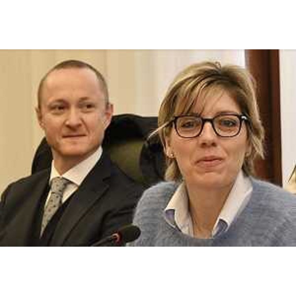 L'assessore Barbara Zilli insieme a Francesco Clarotti - L'assessore Barbara Zilli insieme a Francesco Clarotti