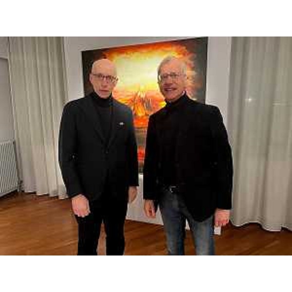 Il presidente del Cr Fvg, Piero Mauro Zanin, insieme a Claudio Mario Feruglio - Il presidente del Cr Fvg, Piero Mauro Zanin, insieme a Claudio Mario Feruglio