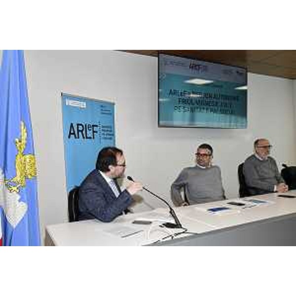  - La conferenza stampa svoltasi oggi a Udine alla presenza de vicegovernatore Riccardo Riccardi e l'assessore regionale alle Autonomie locali Pierpaolo Roberti