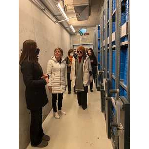 Gli assessori Gibelli e Zilli negli archivi della Cineteca di Friuli di Gemona - Gli assessori Gibelli e Zilli negli archivi della Cineteca di Friuli di Gemona