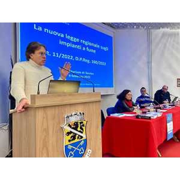 L'assessore regionale al Turismo Sergio Emidio Bini a Tarvisio - L'assessore regionale al Turismo Sergio Emidio Bini a Tarvisio