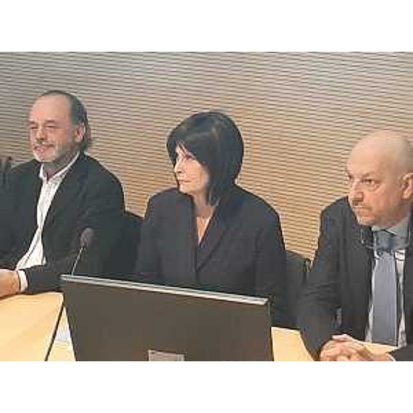 L'assessore regionale all'Università Alessia Rosolen nell'Aula Magna dell'ospedale di Cattinara - L'assessore regionale all'Università Alessia Rosolen nell'Aula Magna dell'ospedale di Cattinara