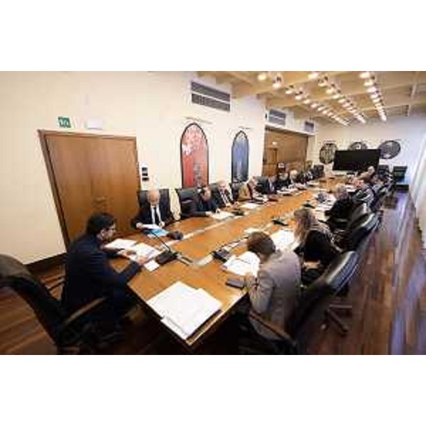 La Conferenza dei capigruppo consiliari, presieduta da Piero Mauro Zanin - La Conferenza dei capigruppo consiliari, presieduta da Piero Mauro Zanin