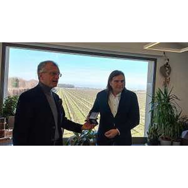 Un altro momento della visita nell'azienda di Precenicco - Un altro momento della visita nell'azienda di Precenicco