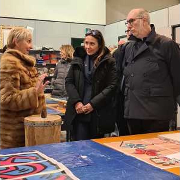 Il vicegovernatore Riccardi con il ministro Locatelli durante la visita alla Fondazione - Il vicegovernatore Riccardi con il ministro Locatelli durante la visita alla Fondazione