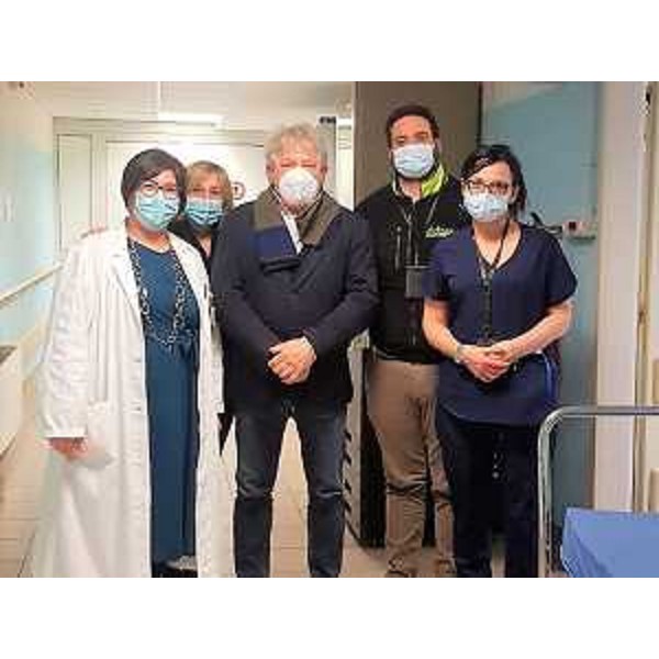 Al centro, il consigliere regionale Elia Miani (Lega) alla riapertura del Punto di primo intervento di Cividale del Friuli - Al centro, il consigliere regionale Elia Miani (Lega) alla riapertura del Punto di primo intervento di Cividale del Friuli