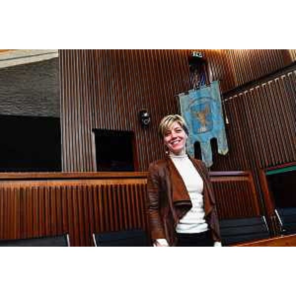 L'assessore regionale alle Finanze Barbara Zilli in Aula del Consiglio regionale - L'assessore regionale alle Finanze Barbara Zilli in Aula del Consiglio regionale