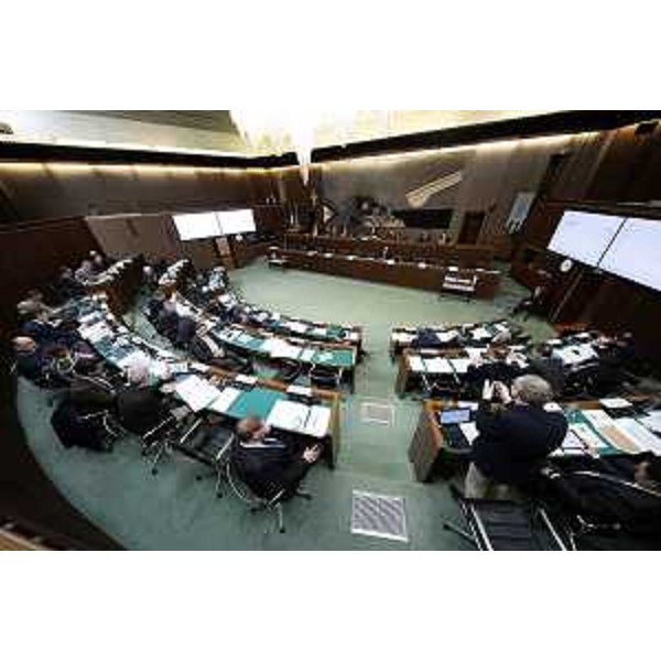 L'Aula durante i lavori - L'Aula durante i lavori