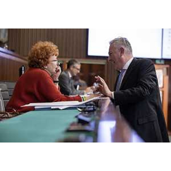 L'assessore Fvg a Sport e Cultura, Tiziana Gibelli, con Alessandro Basso (FdI) - L'assessore Fvg a Sport e Cultura, Tiziana Gibelli, con Alessandro Basso (FdI)