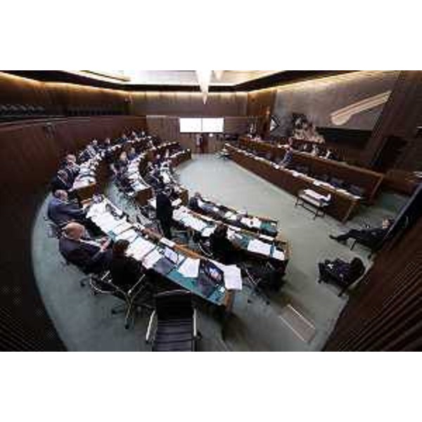 L'Aula durante i lavori - L'Aula durante i lavori