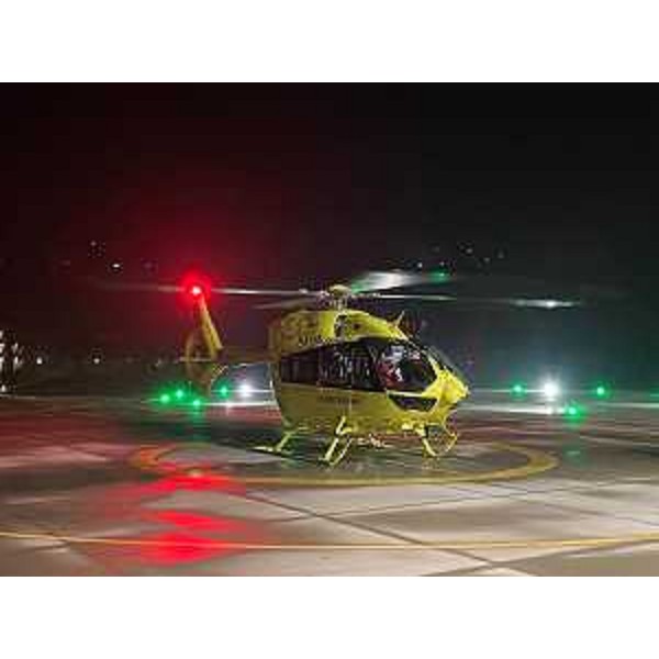 L'elisoccorso della Regione Friuli Venezia Giulia pronto per una missione notturna - L'elisoccorso della Regione Friuli Venezia Giulia pronto per una missione notturna 