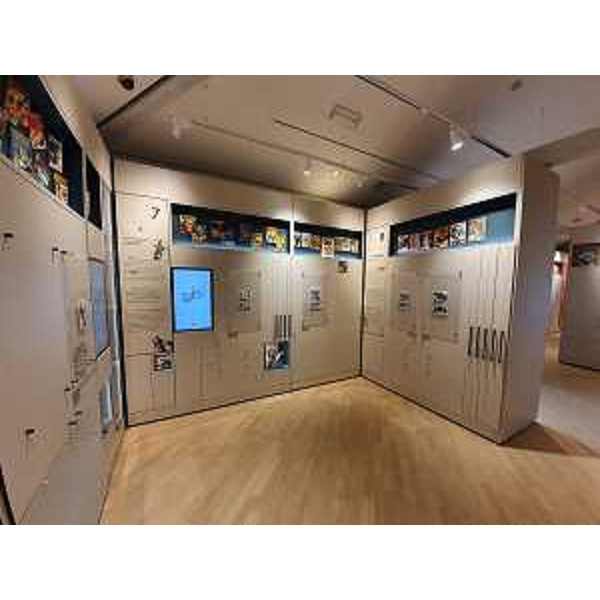 Una delle sale multimediali del nuovo Museo internazionale del fumetto - Una delle sale multimediali del nuovo Museo internazionale del fumetto