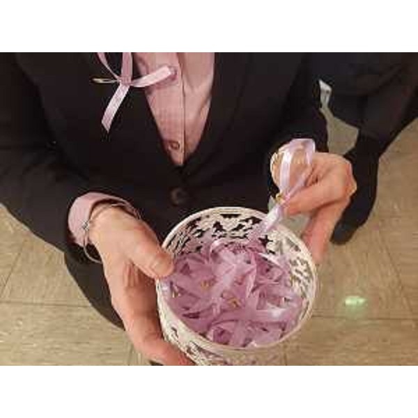 L'associazione Fenice Fvg distribuisce i fiocchetti lilla nella Giornata dei disturbi del comportamento alimentare - L'associazione Fenice Fvg distribuisce i fiocchetti lilla nella Giornata dei disturbi del comportamento alimentare