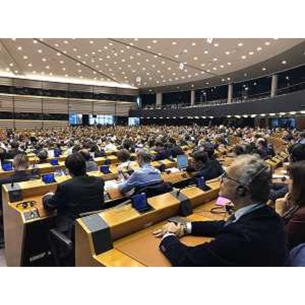 Un momento di una seduta del Comitato europeo delle Regioni in una foto d'archivio - Un momento di una seduta del Comitato europeo delle Regioni in una foto d'archivio