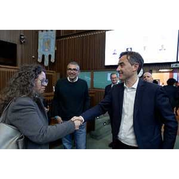 Massimo Moretuzzo all'incontro con i giornalisti nella sede del Consiglio regionale, a Trieste - Massimo Moretuzzo all'incontro con i giornalisti nella sede del Consiglio regionale, a Trieste