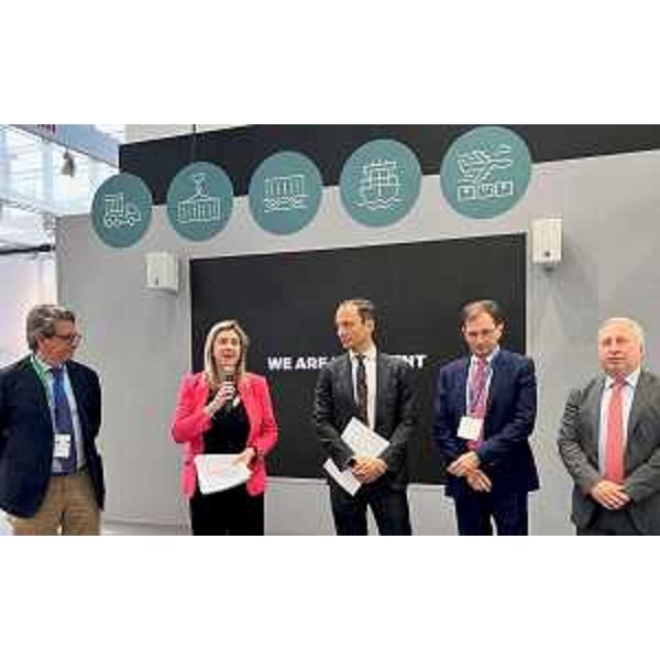 L'intervento dell'assessore ai Trasporti Cristina Amirante durante la cerimonia di inaugurazione dello stand del Friuli Venezia Giulia alla Fiera Transport logistic di Monaco - L'intervento dell'assessore ai Trasporti Cristina Amirante durante la cerimonia di inaugurazione dello stand del Friuli Venezia Giulia alla Fiera Transport logistic di Monaco