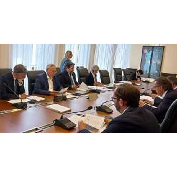 Un altro momento della seduta dei Capigruppo in Sala gialla - Un altro momento della seduta dei Capigruppo in Sala gialla