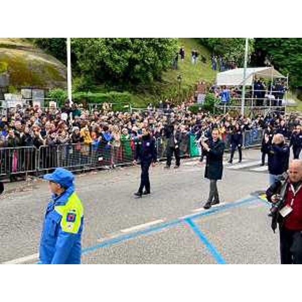Il governatore Massimiliano Fedriga all'Adunata degli Alpini a Udine con l'assessore Riccardo Riccardi - Il governatore Massimiliano Fedriga all'Adunata degli Alpini a Udine con l'assessore Riccardo Riccardi