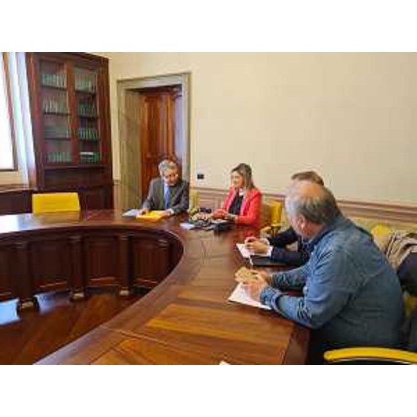 L'assessore regionale Cristina Amirante durante l'incontro con i vertici dell'Edr di Pordenone - L'assessore regionale Cristina Amirante durante l'incontro con i vertici dell'Edr di Pordenone