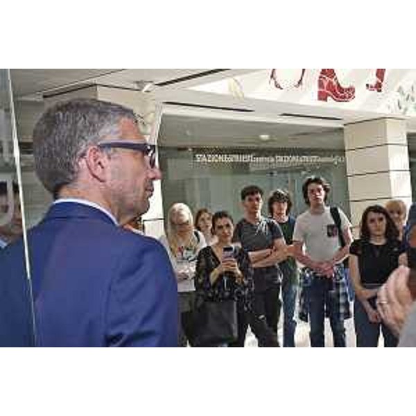 L'assessore Roberti all'inaugurazione della mostra - L'assessore Roberti all'inaugurazione della mostra