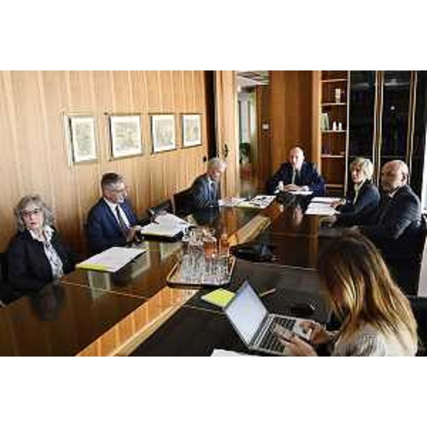 Una fase dell'assemblea dei soci di Insiel a Trieste - Una fase dell'assemblea dei soci di Insiel a Trieste