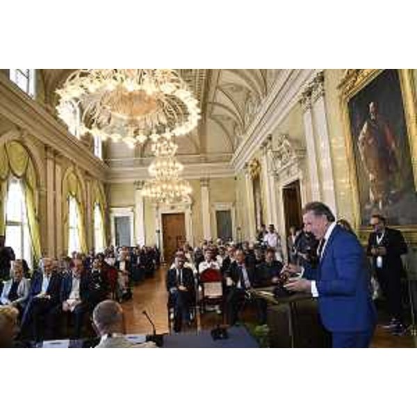 L'assessore regionale alla Difesa dell'ambiente ed energia Fabio Scoccimarro all'inauguraizone di Mare Nordest 2023 - L'assessore regionale alla Difesa dell'ambiente ed energia Fabio Scoccimarro all'inauguraizone di Mare Nordest 2023