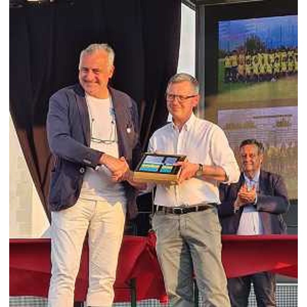 L'assessore regionale Stefano Zannier con il presidente del Brescia - L'assessore regionale Stefano Zannier con il presidente del Brescia 