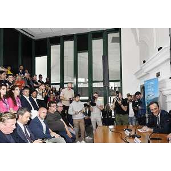 Un momento della conferenza stampa "Io sono Friuli Venezia Giulia: terra di sport e campioni" a Trieste - Un momento della conferenza stampa "Io sono Friuli Venezia Giulia: terra di sport e campioni" a Trieste