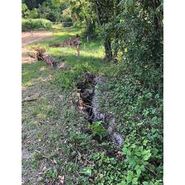 Il tratto interessato dallo smottamento - Il tratto interessato dallo smottamento