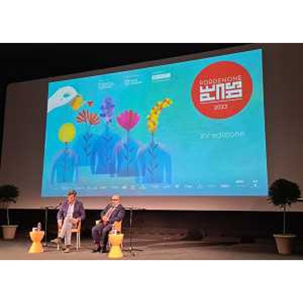 Il ministro Gennaro Sangiuliano intervistato dal direttore Approfondimento Rai Paolo Corsini - Il ministro Gennaro Sangiuliano intervistato dal direttore Approfondimento Rai Paolo Corsini