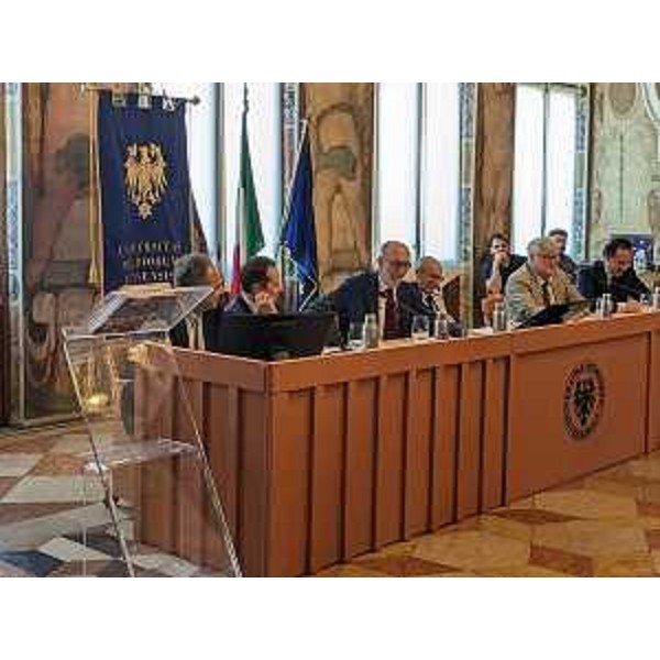 L'assessore Riccardo Riccardi a palazzo Antonini-Maseri - L'assessore Riccardo Riccardi a palazzo Antonini-Maseri