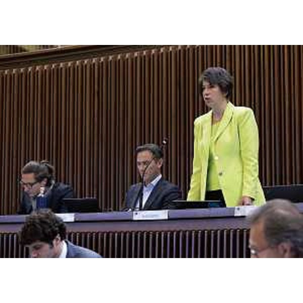 Giulia Massolino (Patto-Civica), insieme ai colleghi Massimo Moretuzzo ed Enrico Bullian (a sx) - Giulia Massolino (Patto-Civica), insieme ai colleghi Massimo Moretuzzo ed Enrico Bullian (a sx)