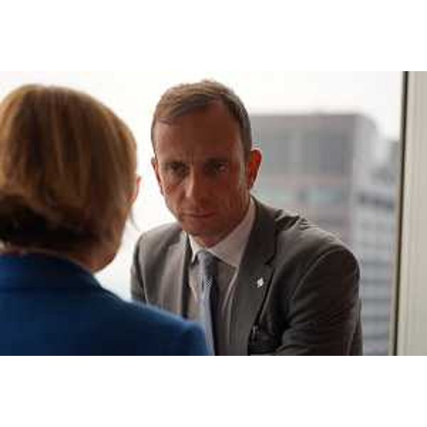 Il governatore del Friuli Venezia Giulia Massimiliano Fedriga nel corso della missione istituzionale negli Stati Uniti. - Il governatore del Friuli Venezia Giulia Massimiliano Fedriga nel corso della missione istituzionale negli Stati Uniti.