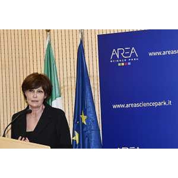 L'assessore Rosolen durante il suo intervento all'Area Science Park - L'assessore Rosolen durante il suo intervento all'Area Science Park