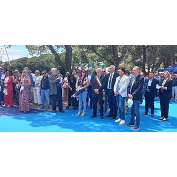 Il presidente Bordin accanto al sindaco di San Giorgio, Pietro Del Frate, all'assessore Bini e all'onorevole Graziano Pizzimenti - Il presidente Bordin accanto al sindaco di San Giorgio, Pietro Del Frate, all'assessore Bini e all'onorevole Graziano Pizzimenti