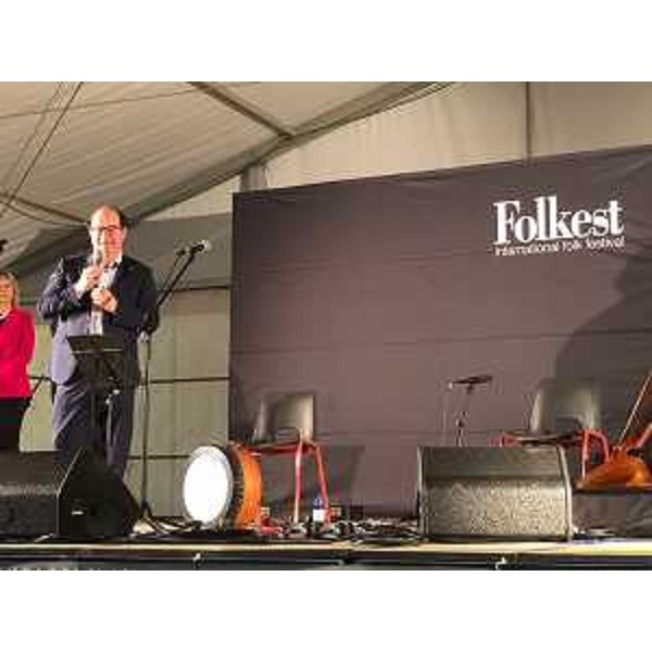 Il vicegovernatore con delega alla Cultura Mario Anzil a Campoformido ha preso parte al concerto di apertura di Folkest - Il vicegovernatore con delega alla Cultura Mario Anzil a Campoformido ha preso parte al concerto di apertura di Folkest