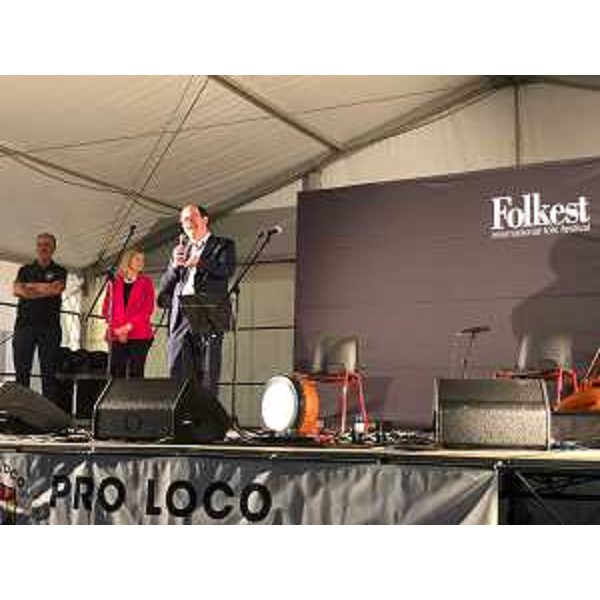 Il vicegovernatore con delega alla Cultura Mario Anzil a Campoformido ha preso parte al concerto di apertura di Folkest - Il vicegovernatore con delega alla Cultura Mario Anzil a Campoformido ha preso parte al concerto di apertura di Folkest