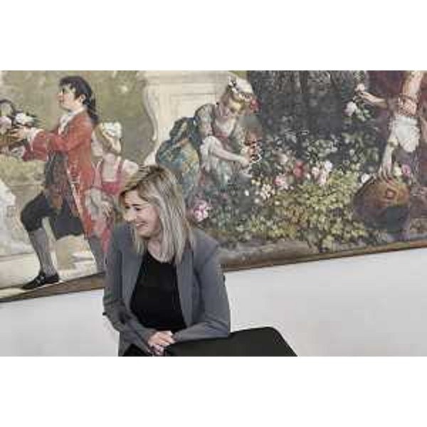 L'assessore Cristina Amirante durante la riunione di Giunta di oggi - L'assessore Cristina Amirante durante la riunione di Giunta di oggi